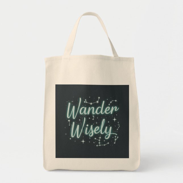 Bolso De Tela Wander Wisely (Frente)