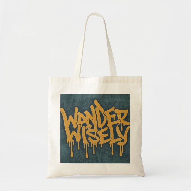 Bolso De Tela Wander Wisely (Frente)