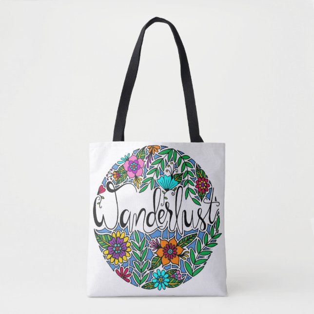 Bolso De Tela Wanderlust (Anverso)