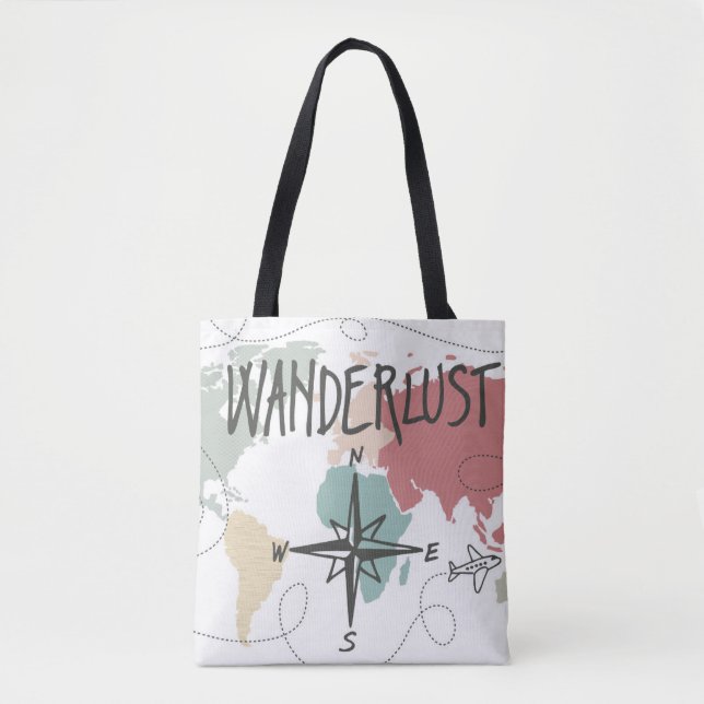 Bolso De Tela Wanderlust (Anverso)