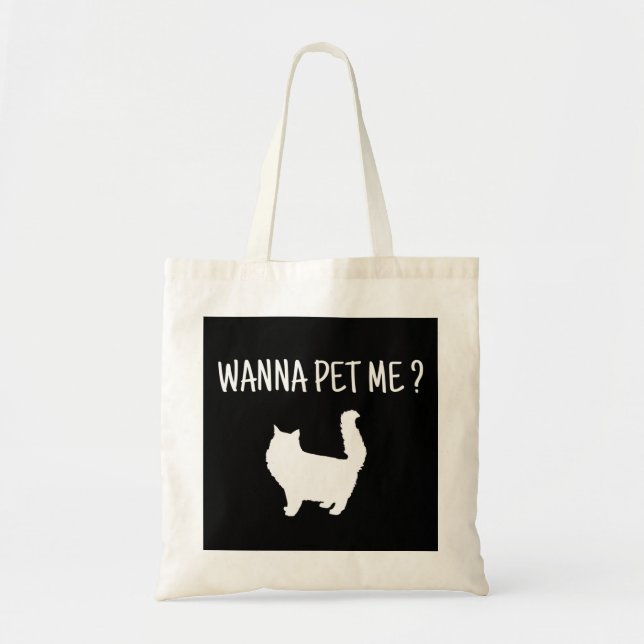 Bolso De Tela Wanna Mascota Me Cat (Frente)