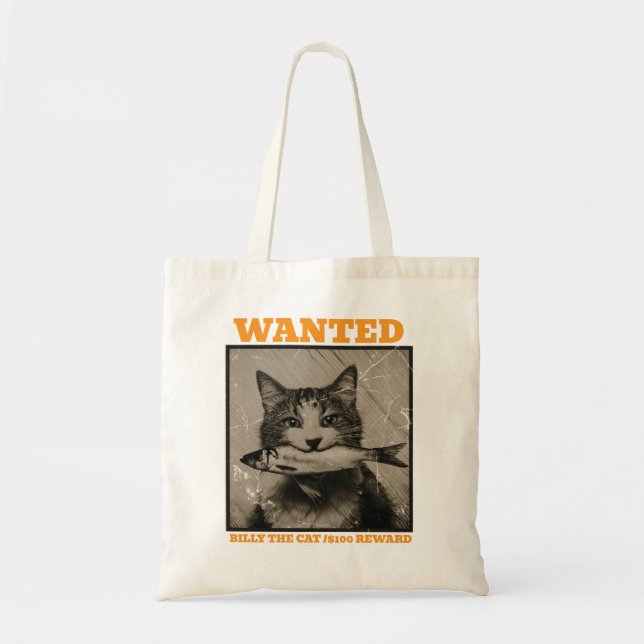 BOLSO DE TELA WANTED! (Frente)