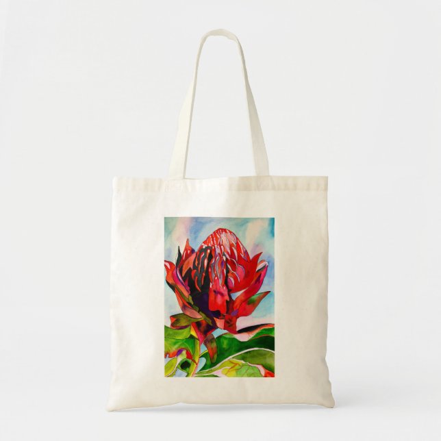 Bolso De Tela Waratah Flor acuática australiana (Frente)