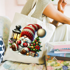 Bolso De Tela Warm Christmas Gnome Tote Bag
