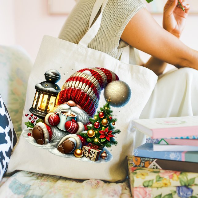 Bolso De Tela Warm Christmas Gnome Tote Bag (Warm Gnome Tote Bag)