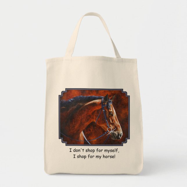 Bolso De Tela Warmblood Hanoverian (Frente)