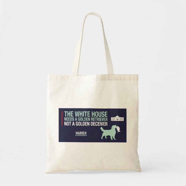 Bolso De Tela Warren 2020 - Bailey - Retreiver de oro (Frente)