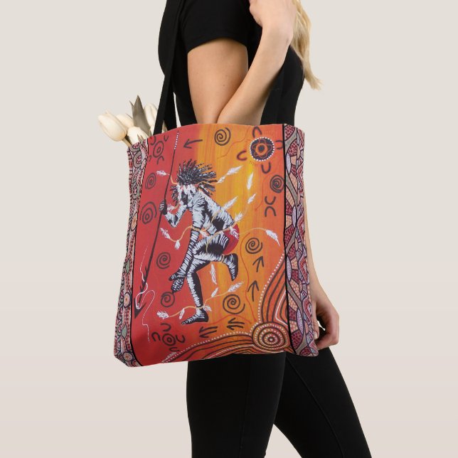 Bolso De Tela Warrior Dreamtime Tote Bag (Detalle)