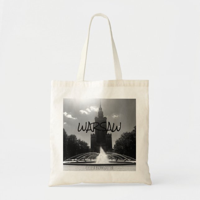 BOLSO DE TELA WARSAW WARSZAWA (Frente)