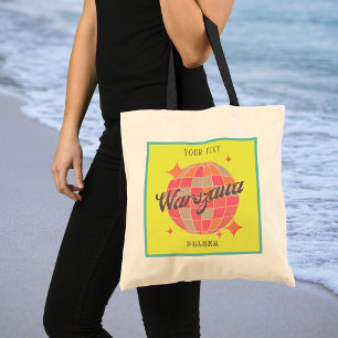Bolso De Tela Warszawa Varsovia polska Polonia recuerdo moda