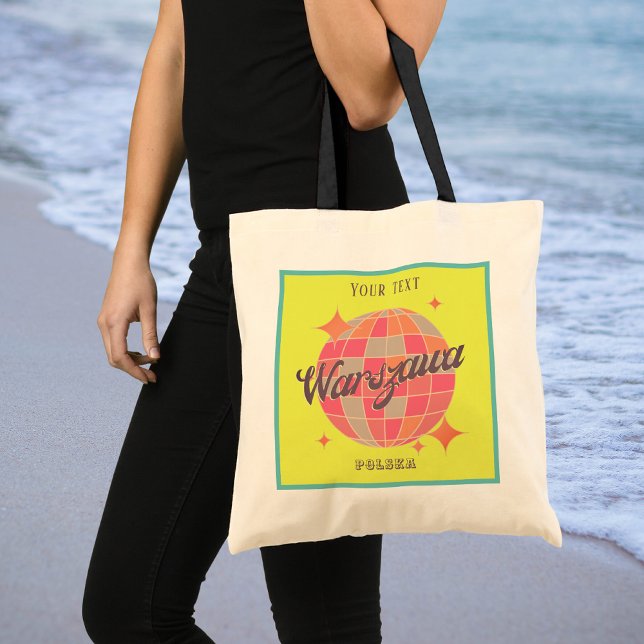 Bolso De Tela Warszawa Varsovia polska Polonia recuerdo moda (Subido por el creador)