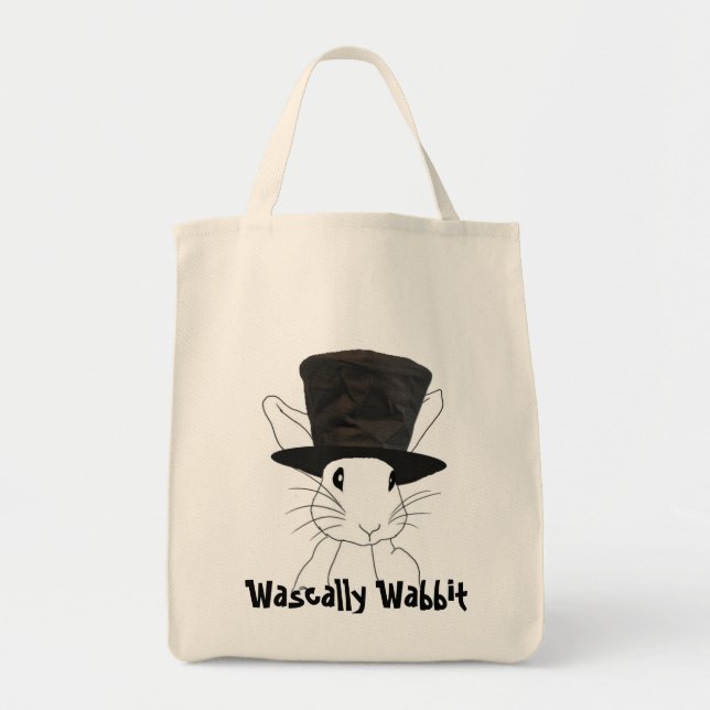 Bolso De Tela WasBásicamente Wabbit Grocery Bag (Frente)