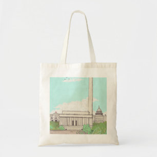 Bolso De Tela Washington D.C. Capital de los monumentos estadoun