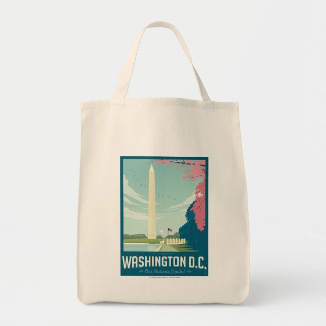 Bolso De Tela Washington, D.C. - La capital de nuestra nación (Frente)