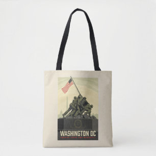 Bolso De Tela Washington D. C. Monumento a la Guerra del Cuerp