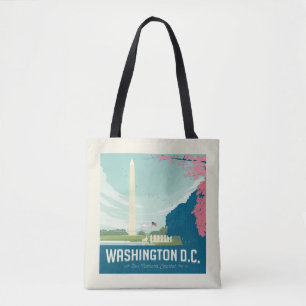 Bolso De Tela Washington DC   Capital de nuestra nación