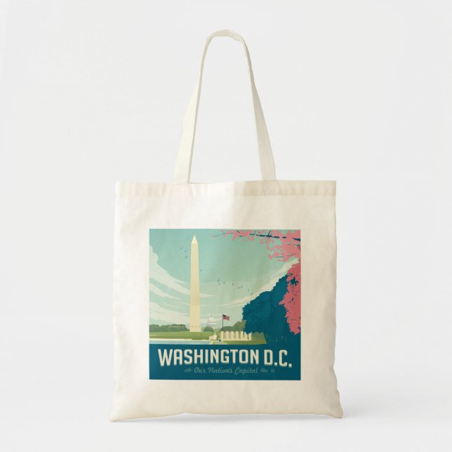Bolso De Tela Washington DC | Capital de nuestra nación (Frente)
