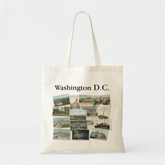 Bolso De Tela Washington DC: Memorial de postales antiguas (Frente)