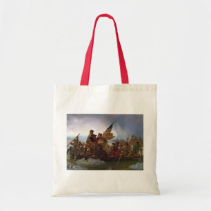 Bolso De Tela Washington que cruza el río Delaware