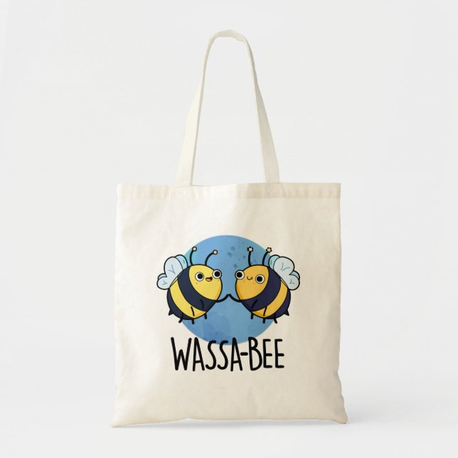 Bolso De Tela Wassabee Funny Wasabi Bee Pun (Frente)