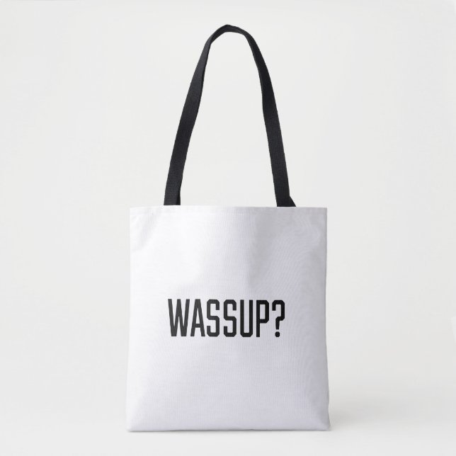 Bolso De Tela Wassup (Anverso)