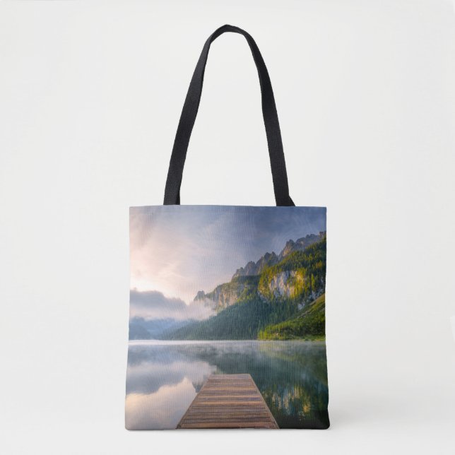 Bolso De Tela Water | Azure Alpine Lake, Austria (Anverso)