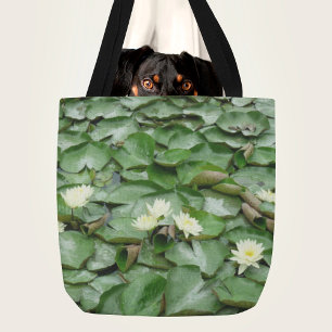 Bolso De Tela Water Lillies