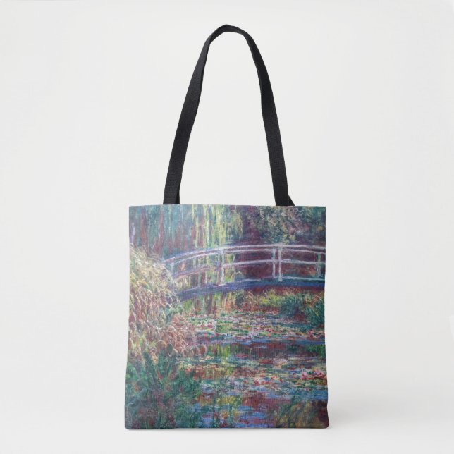 Bolso De Tela Water Lily Pond (Rosa Harmonie), Monet (Anverso)