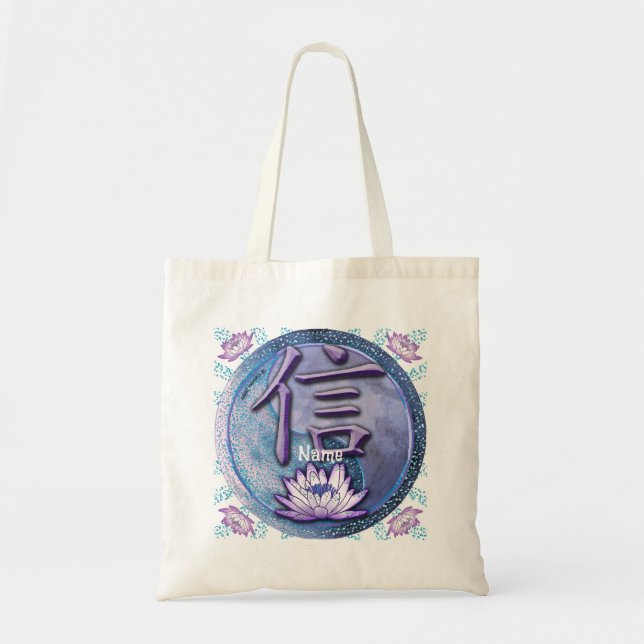 Bolso De Tela Water Lotus Trust Tote Bag (Frente)