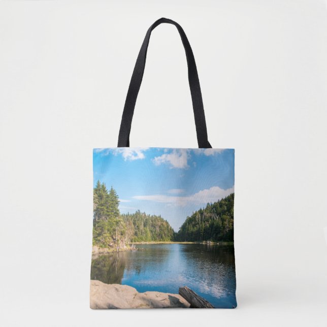 Bolso De Tela Water | Spruce Lake Quebec, Canada (Anverso)
