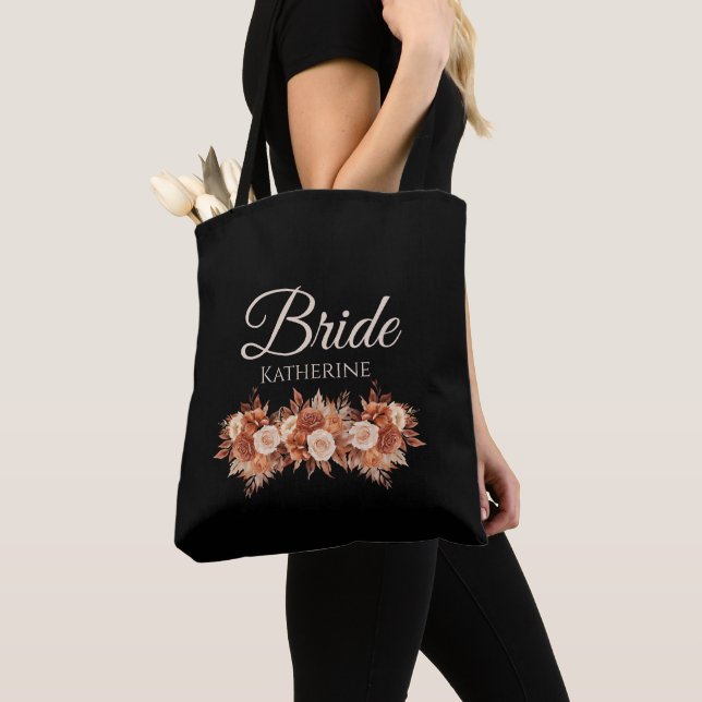Bolso De Tela Watercolor Autumance Elegance-Bride- (Detalle)