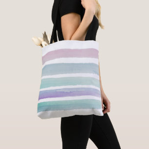 Bolso De Tela Watercolor Azul Púrpura Estrella de Aqua Moderna