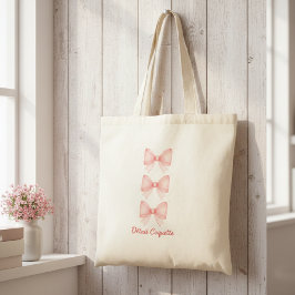 Bolso De Tela Watercolor Bows Tote Bag