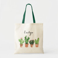 Watercolor Cactus Pot Rubor Floral