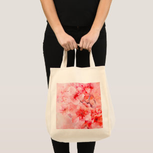 Bolso De Tela Watercolor Cherry Blossom