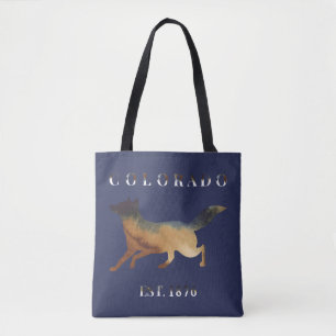 Bolso De Tela Watercolor Fox Colorado 1876