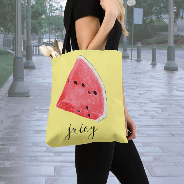 Bolso De Tela Watercolor Juicy Watermelon Wedge (Subido por el creador)