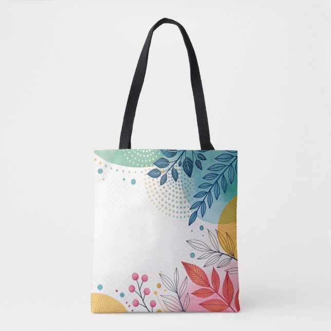 Bolso De Tela Watercolor Whimsy (Anverso)