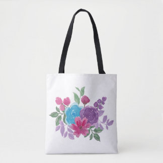 Bolso De Tela watercolorful flowers