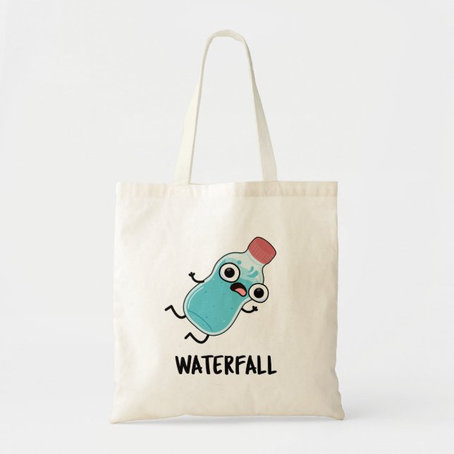 Bolso De Tela Waterfall Funny Water Pun (Frente)