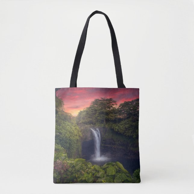 Bolso De Tela Waterfalls | Rainbow Falls, Hilo, Hawaii (Anverso)