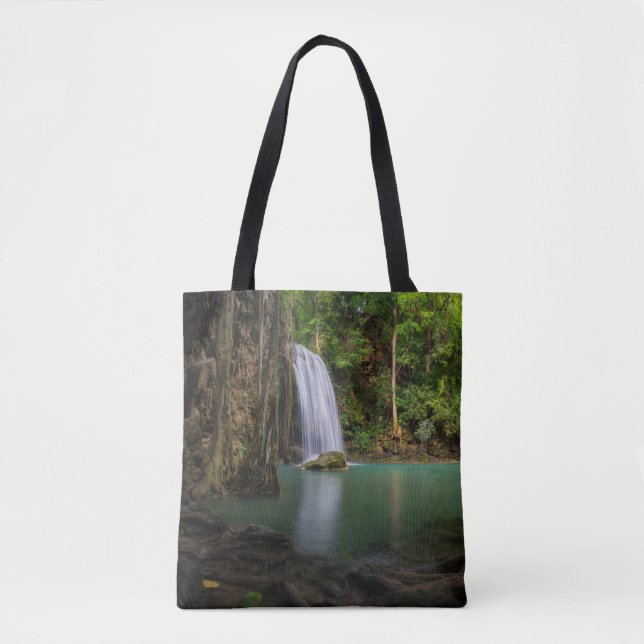 Bolso De Tela Waterfalls | Spring Rainforest Waterfall Thailand (Anverso)