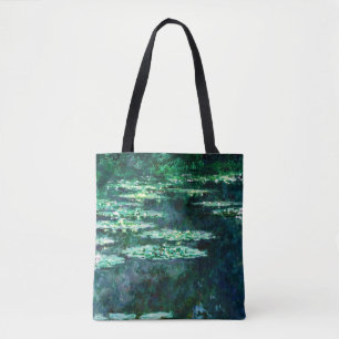 Bolso De Tela Waterlilies, pintura de Claude Monet