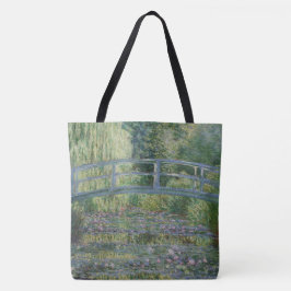 Bolso De Tela Waterlilies y el puente japonés