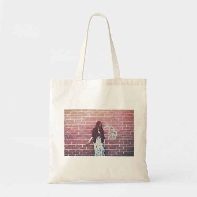 Bolso De Tela Waterlily Brooklyn Brick Red Wall Photo (Frente)
