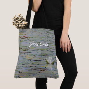 Bolso De Tela Waterlily Pond Lake Flower I Tote Bag