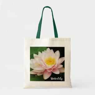 Bolso De Tela Waterlily rosado Totebag