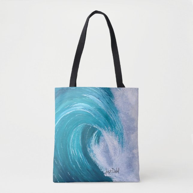 Bolso De Tela Wave Just Dahl Costal Tote (Anverso)