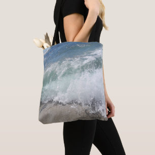 Bolso De Tela Wave oceánica de espuma marina