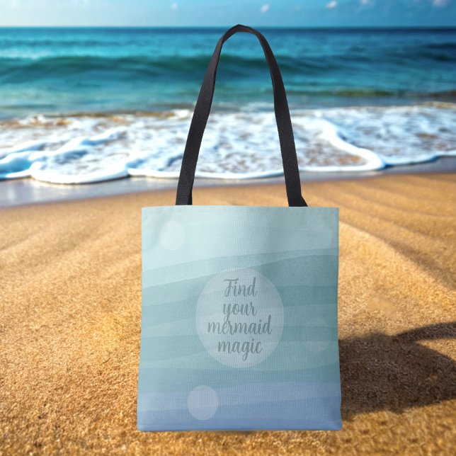 Bolso De Tela Waves acuáticas Mermaid Magic Tote Bag (Find your mermaid magic with this tote bag!)